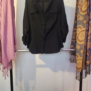 Calvin Klein Black Button Down Shirt